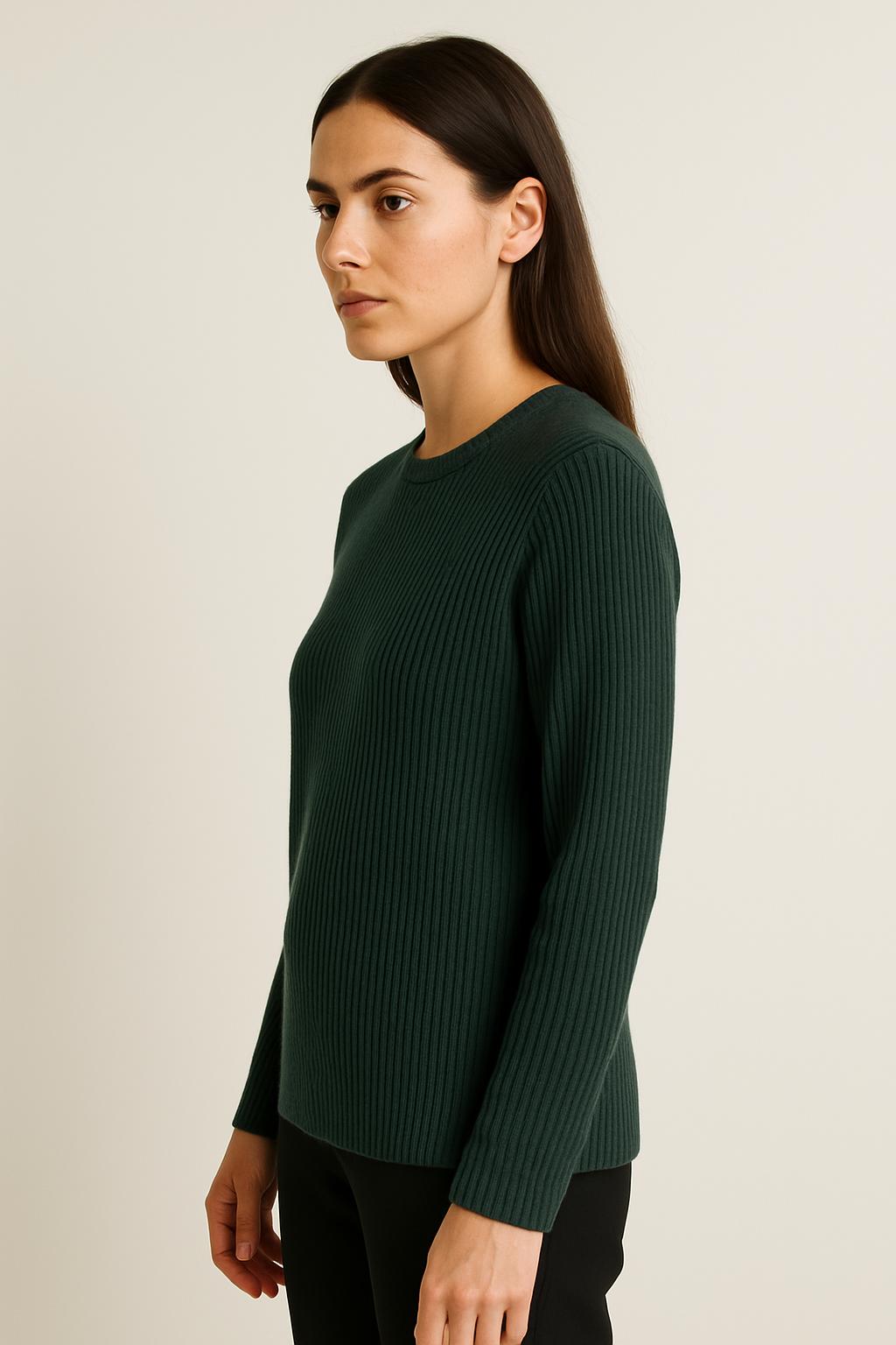 Fall Ribbed Knit Sweater