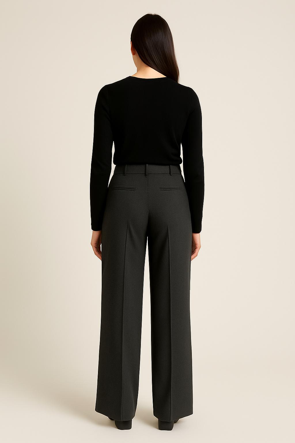Fall Wide-Leg Tailored Trousers